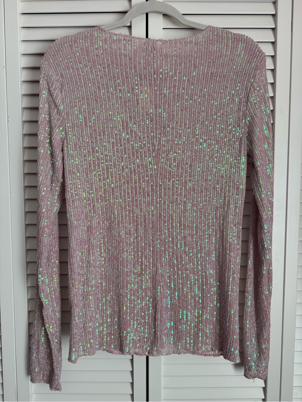 Free People Intimately Gold Rush Sequins Top Champagne Float Medium NWT - Picture 8 of 12